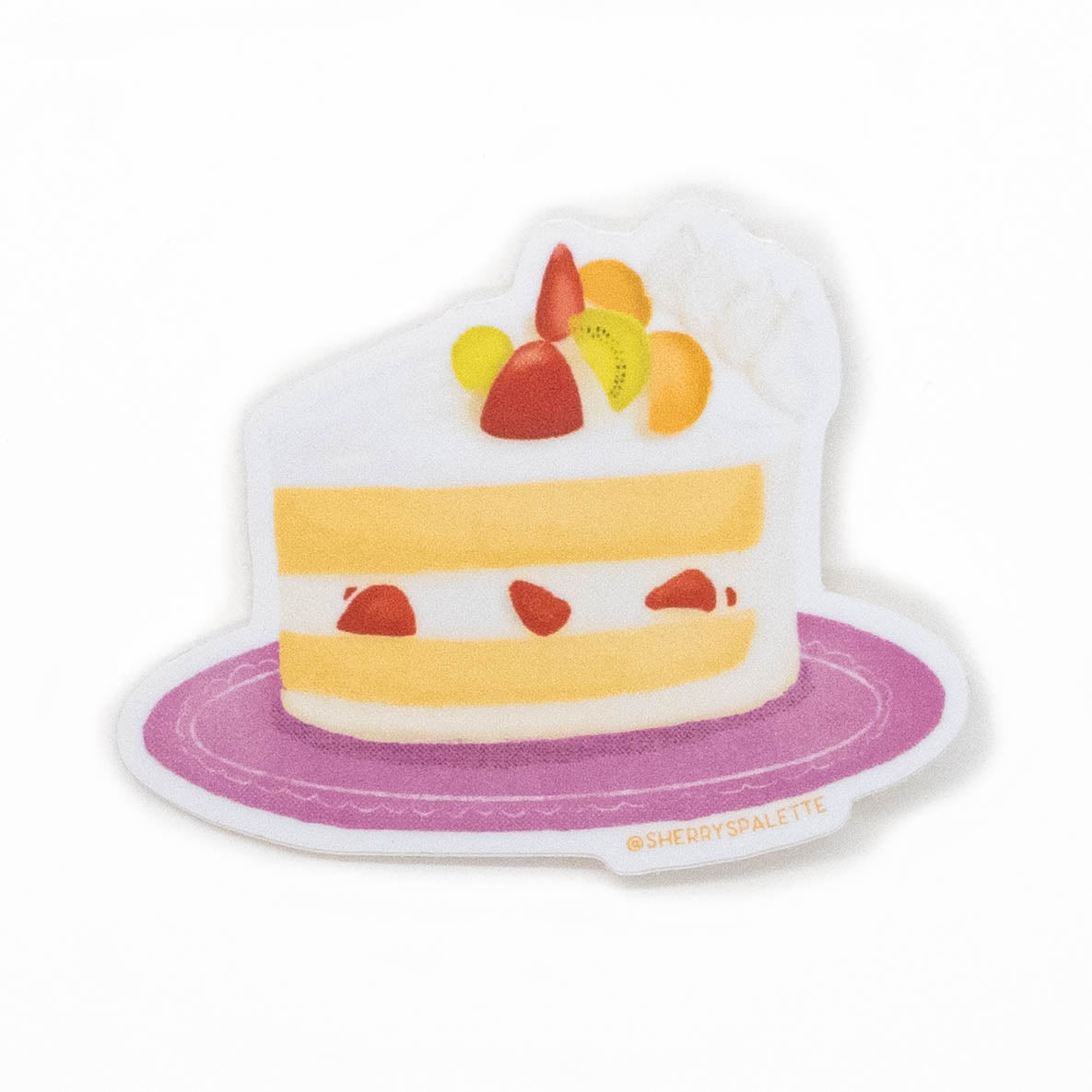 Chinese Fruit Cake Sticker