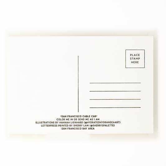 San Francisco Cable Car Postcard