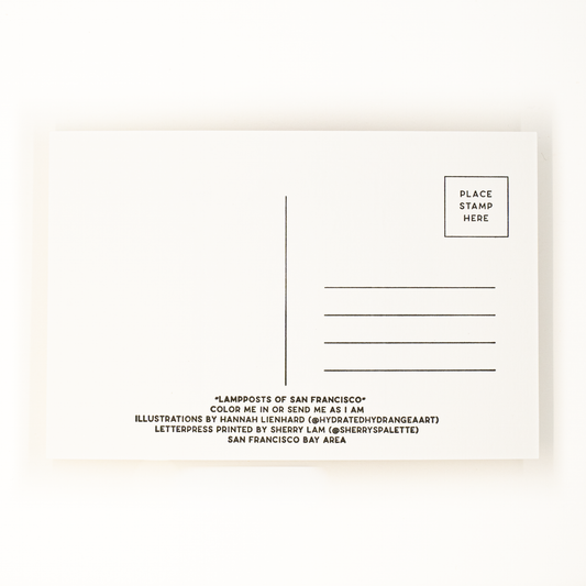 Lampposts of San Francisco Postcard