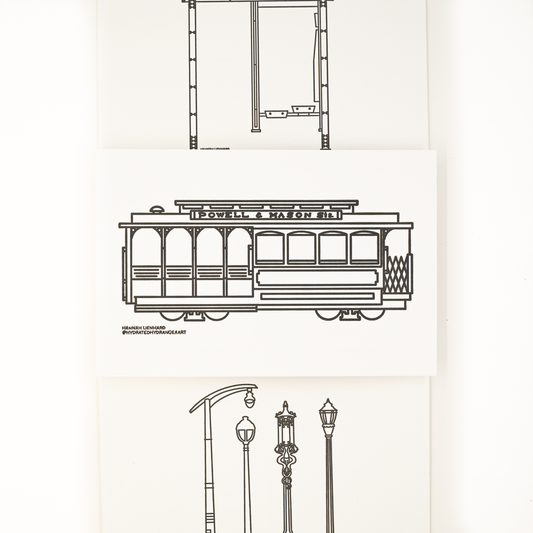 San Francisco Postcard Set by Hannah Lienhard