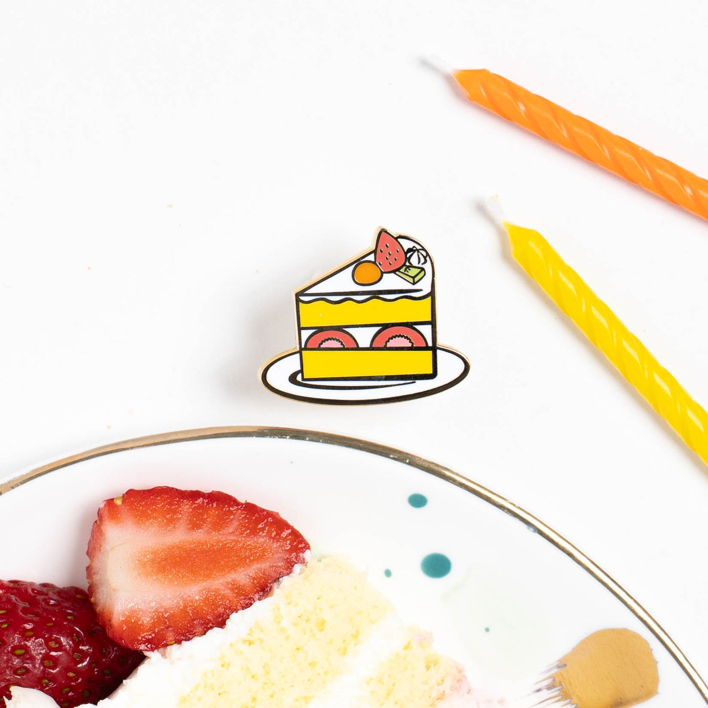 Chinese Fruit Cake Enamel Pin