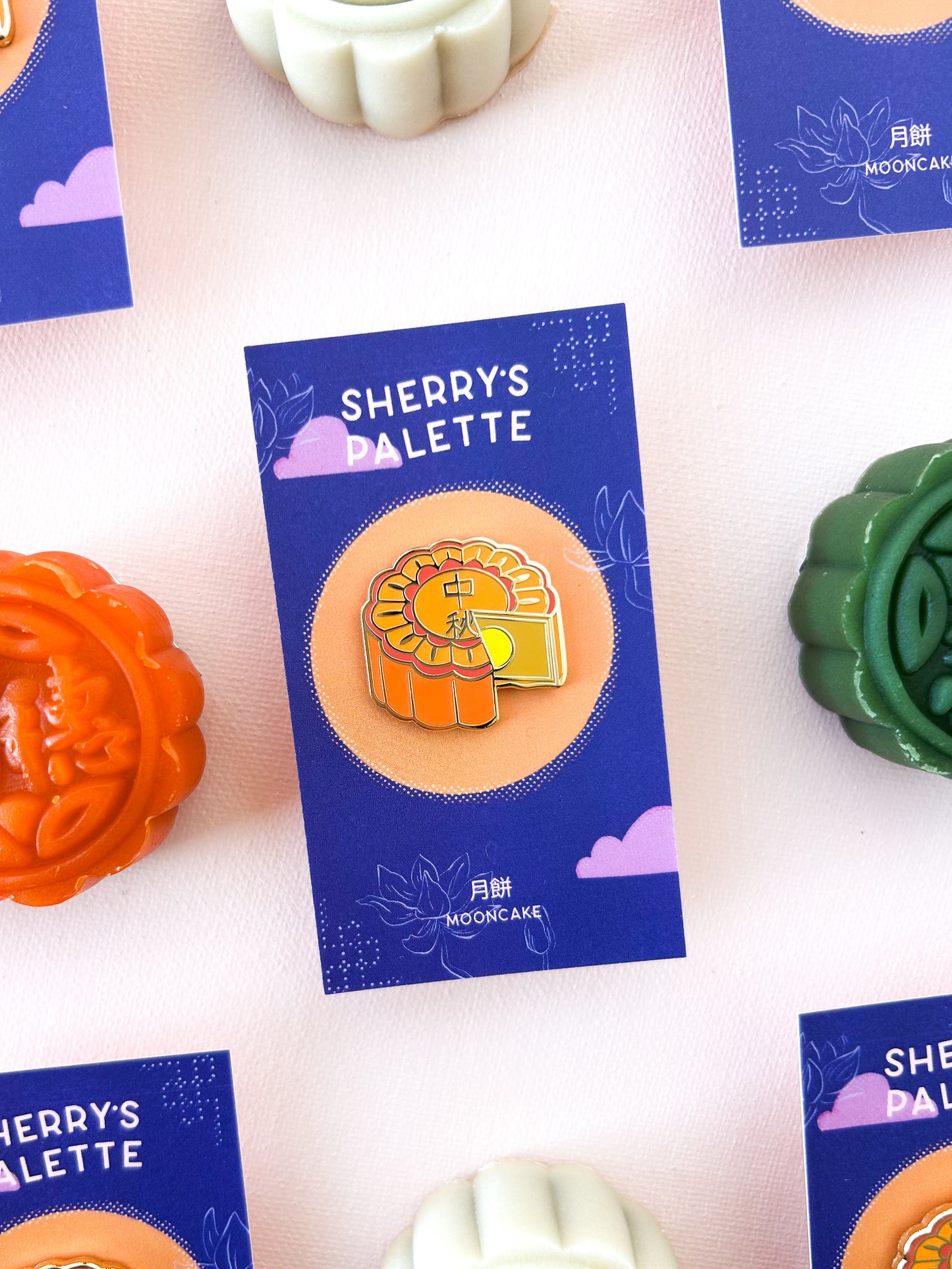 Mooncake Enamel Pin