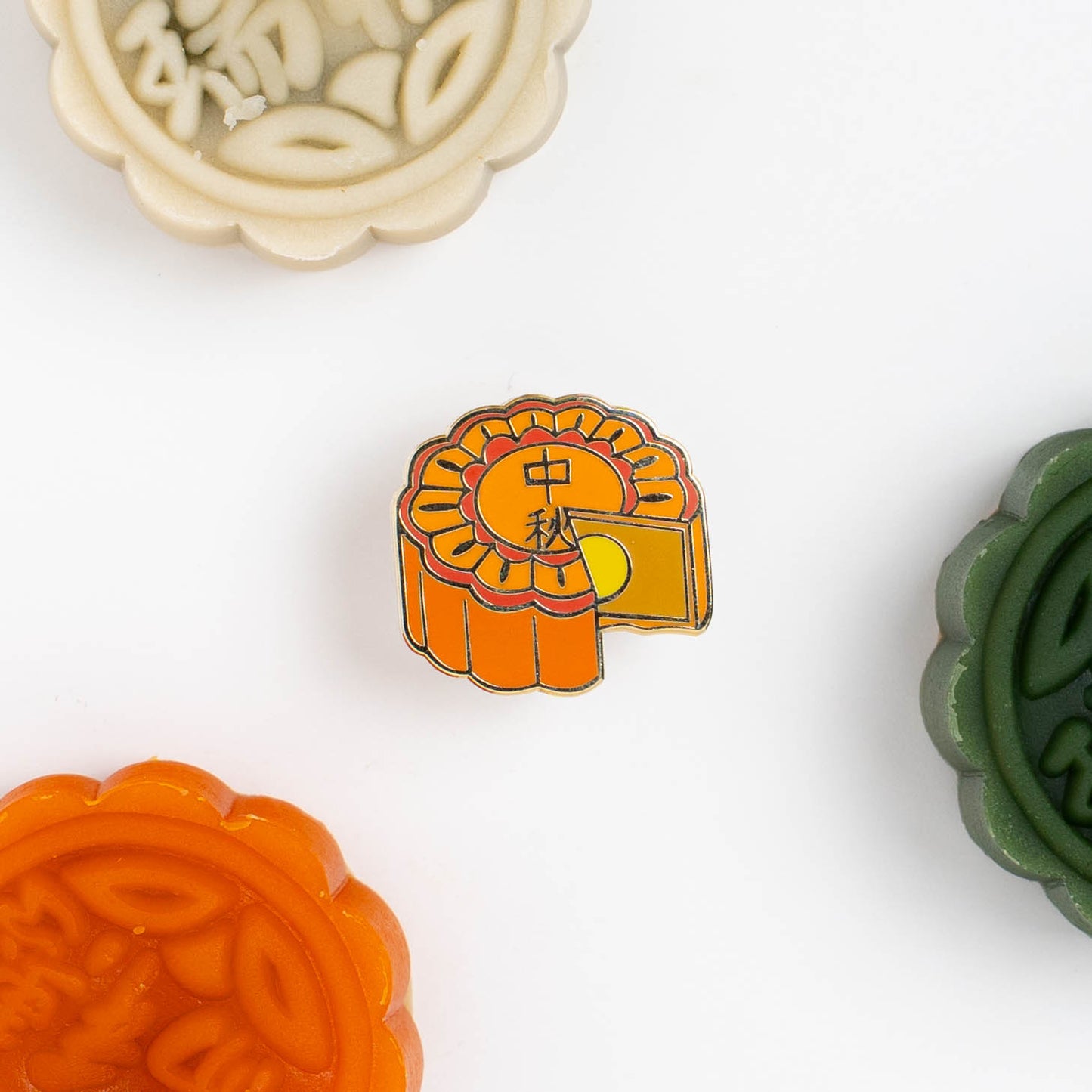 Mooncake Enamel Pin